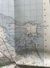 BERWICK UPON TWEED Ordnance Survey One Inch Sheet 64 Good Condition 1965 Holy