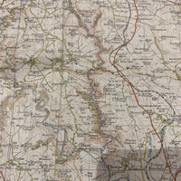 BUXTON & MATLOCK Seventh Ser Cloth Ordnance Survey Map One Inch 1953 Sheet 111