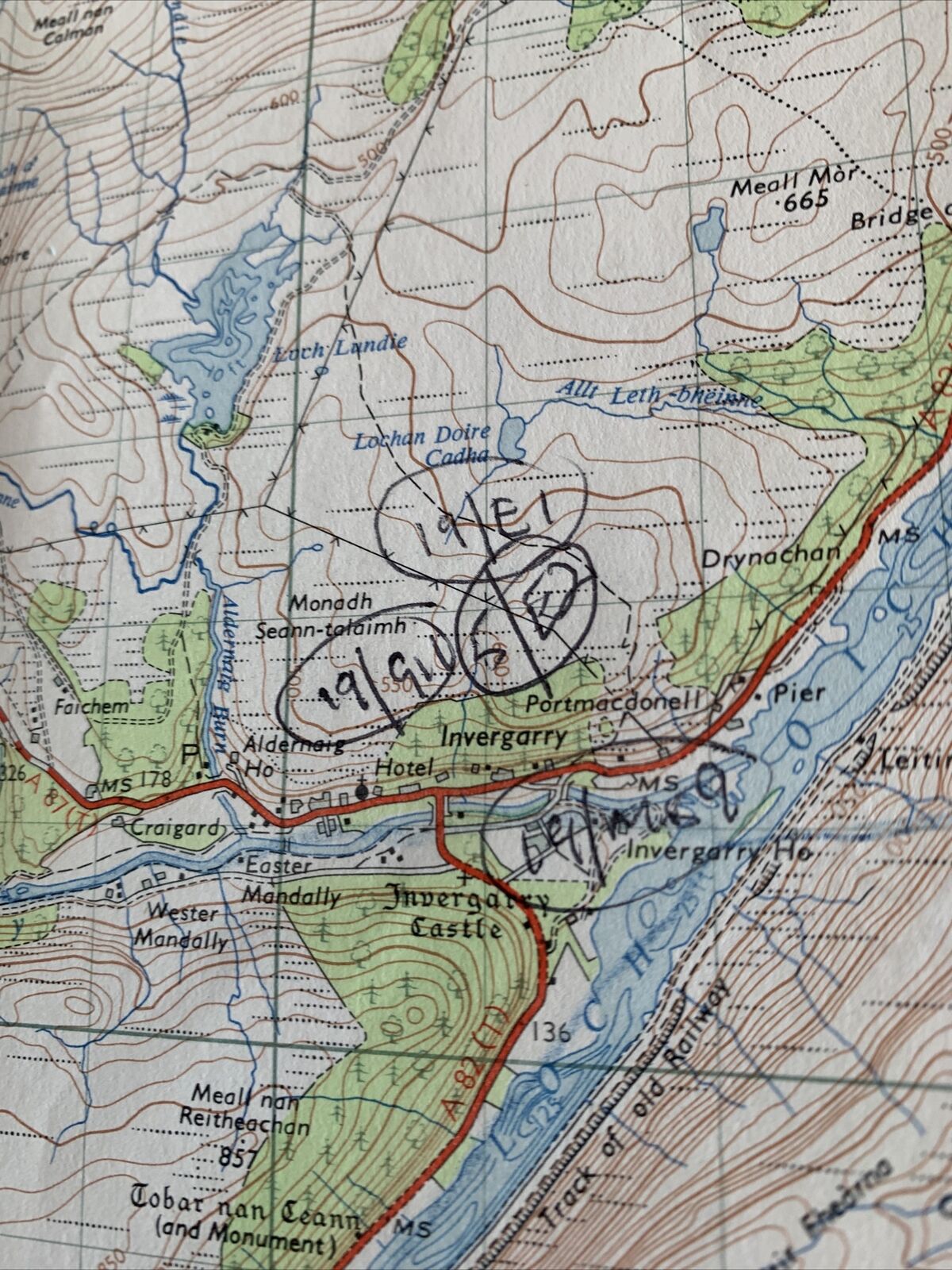 Fort Augustus Scotland No 36 1956 Seventh Series Ordnance Survey One Inch Map