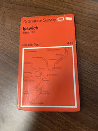 IPSWICH Ordnance Survey Map One Inch 1969 Print Sheet 150 Clayton Woodbridge