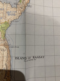 Portree - Ordnance Survey Seventh Series One Inch Map 1962 Sheet 25 Raasay Skye