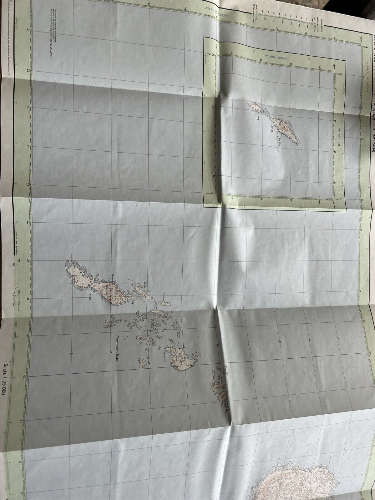 TRESHNISH ISLES Ordnance Survey Map Pathfinder 315 1977 Gometra