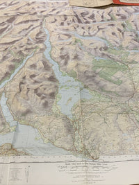 LOCH LOMOND & THE TROSSACHS Ordnance Survey 1 Inch Tourist Map 1960 Callander