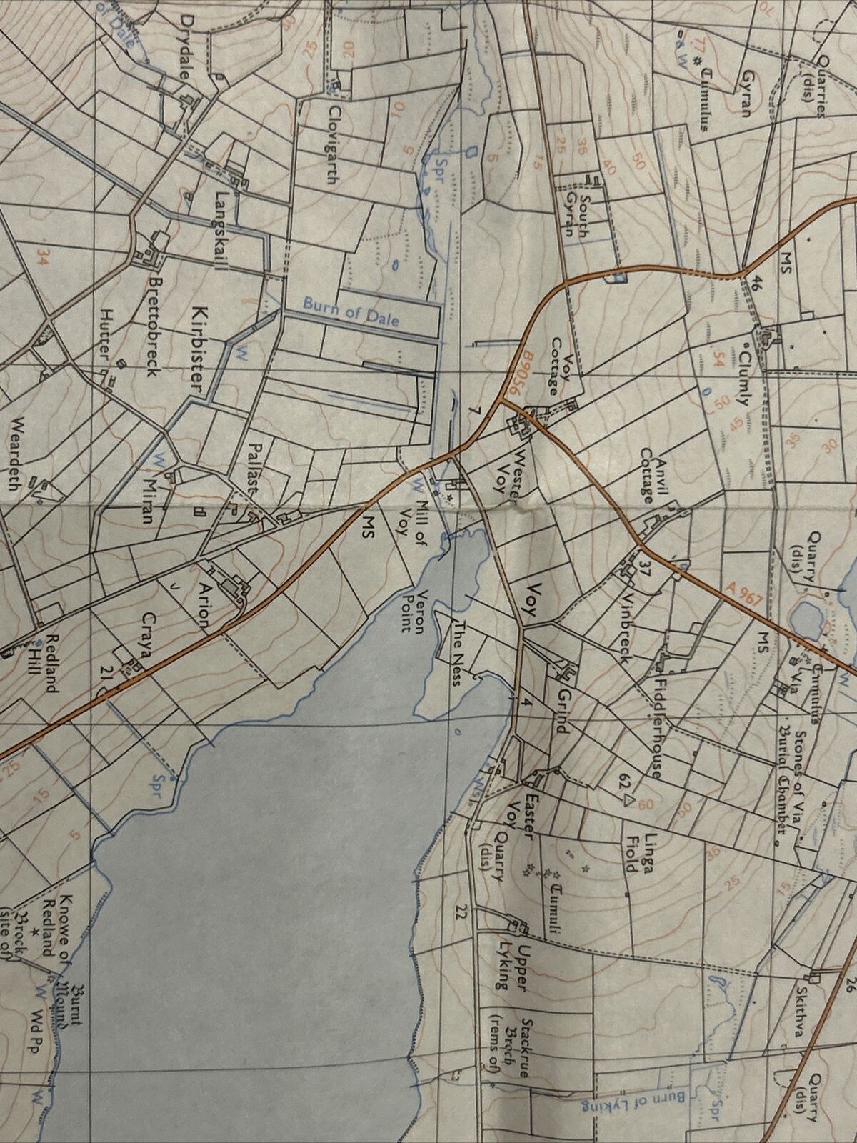 FINSTOWN Ordnance Survey Pathfinder Map HY21/31 1979 Loch Of Stenness