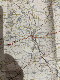 FAKENHAM Ordnance Survey Paper Map 1954 Seventh Series Sheet 125 East Dereham