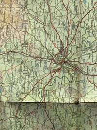 Bartholomew Half Inch Map - North Shropshire No 23 1966