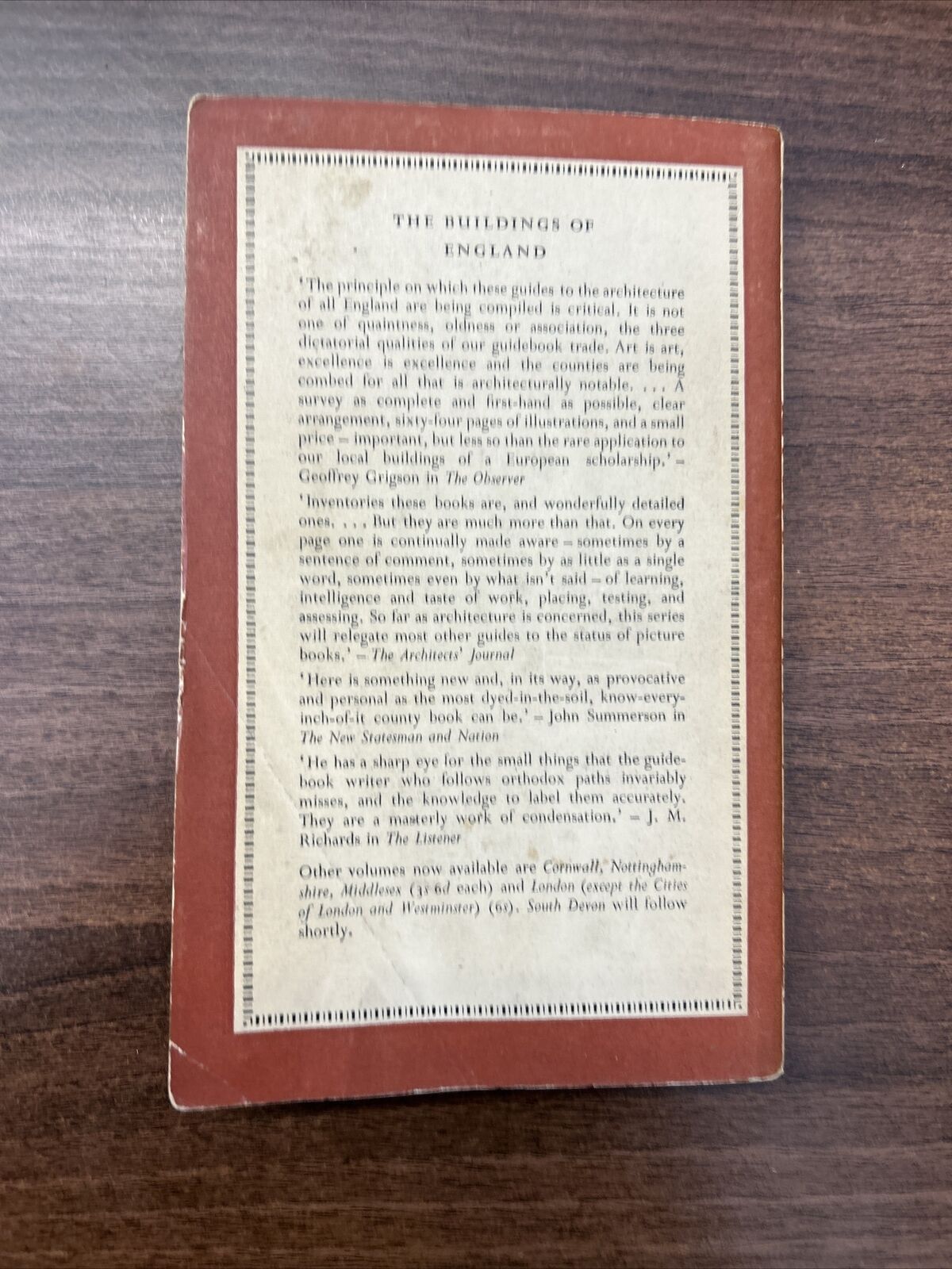 NORTH DEVON Penguin Buildings of England BE4 1952 PEVSNER Many Photos