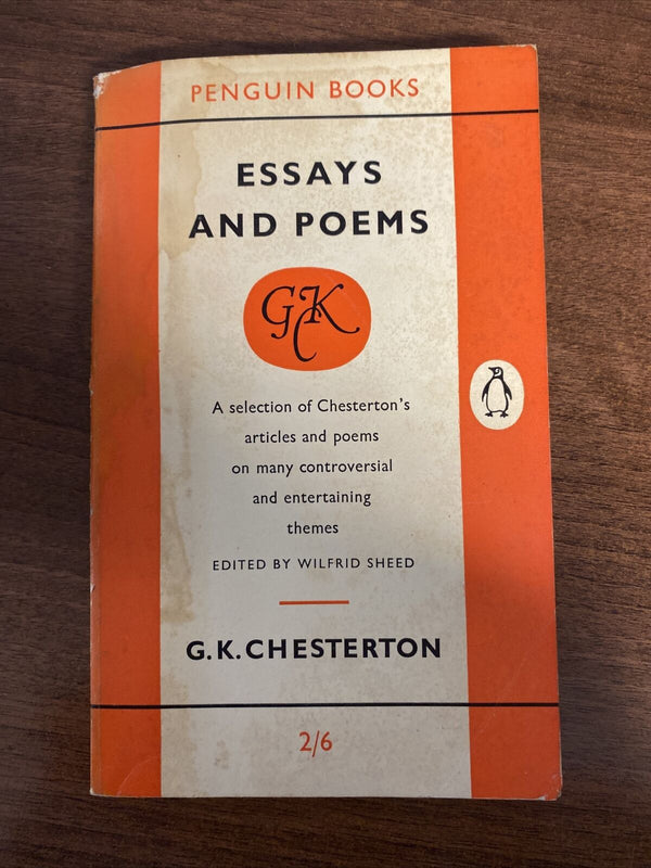 Essays And Poems (G. K. Chesterton - 1958) PENGUIN Paperback Book