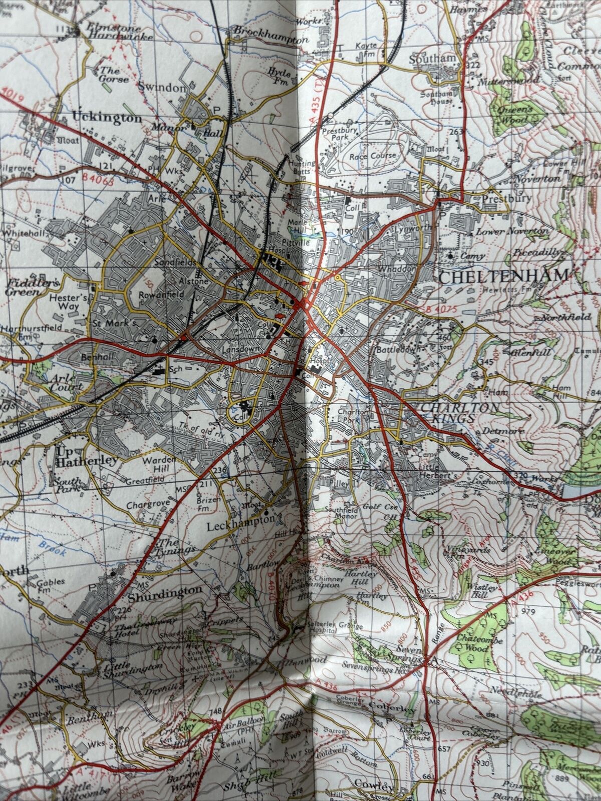 GLOUCESTER & MALVERN Ordnance Survey Seventh Series Paper 1 inch 1968 Sheet 143