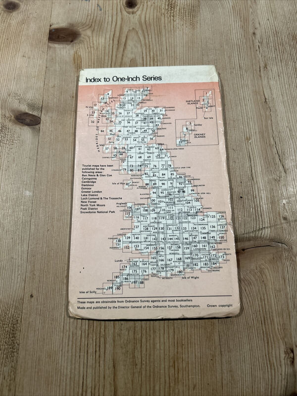 LUDLOW Ordnance Survey One Inch Sheet 129 1967 Ditton Priors Leominster