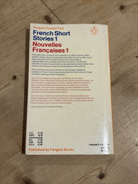 FRENCH STORT STORIES 1 - Penguin Parallel Text  1984