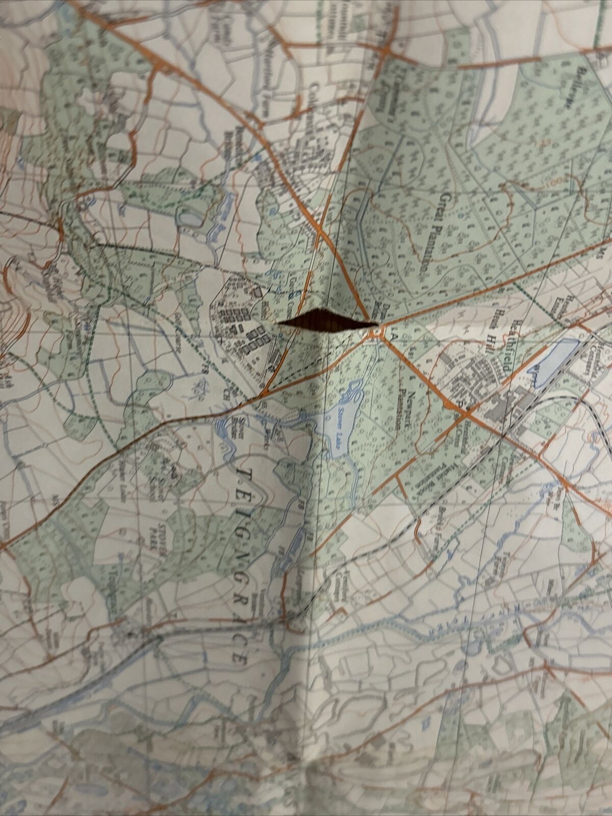 NEWTON ABBOT Ordnance Survey Second Series 1:25,000 Map SX87/97 1968 Teignmouth