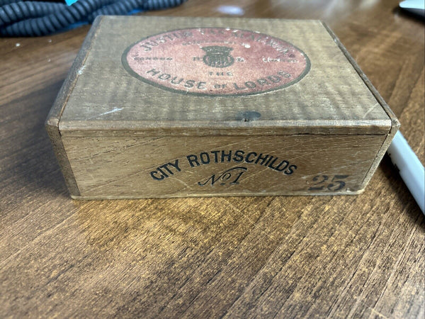 JUSTUS VAN MAURIK House of Lords Cigar Box Wood Wooden City Rothschilds No 1