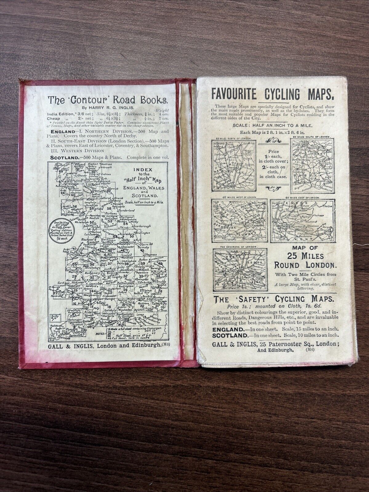 LONDON The Environs Of 1910? Cloth Map By Gall & Inglis Windsor Guildford