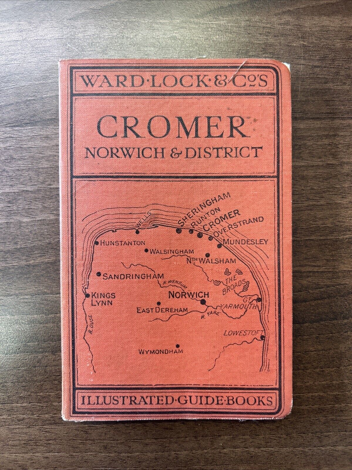 CROMER NORWICH & DISTRICT Ward Locks Illustrated Hardback 1930s?Maps