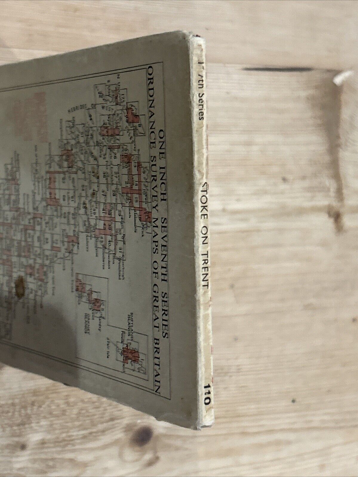 STOKE ON TRENT Ordnance Survey Seventh Series Paper One inch 1962 Sheet 110