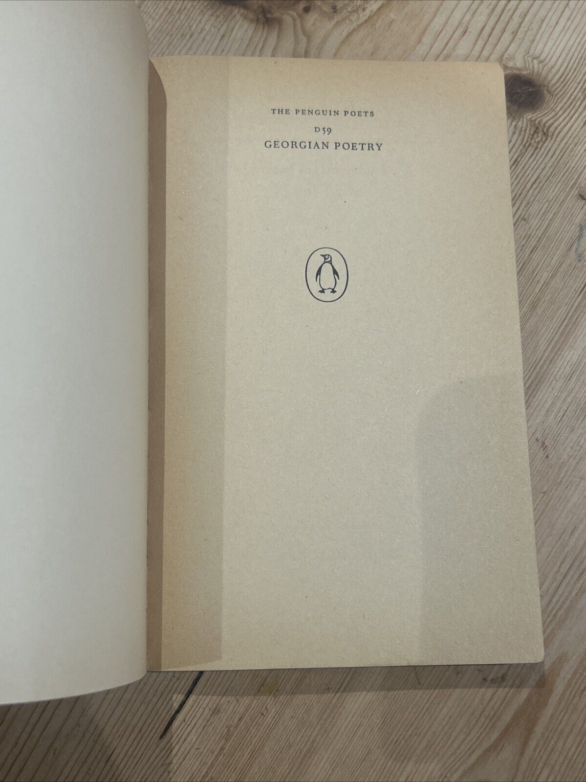 GEORGIAN POETRY Selected And Introduced By James Reeves Penguin Poetry 1962 D59