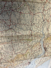 NORTH MIDLANDS LINCOLNSHIRE 1935 Ordnance Survey CLOTH Sheet 6 Quarter Inch Map