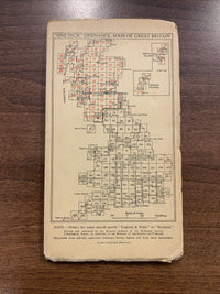 THE CUILLINS RHUM & CANNA Cloth Ordnance Survey 1 Inch map Scotland No 34 1947