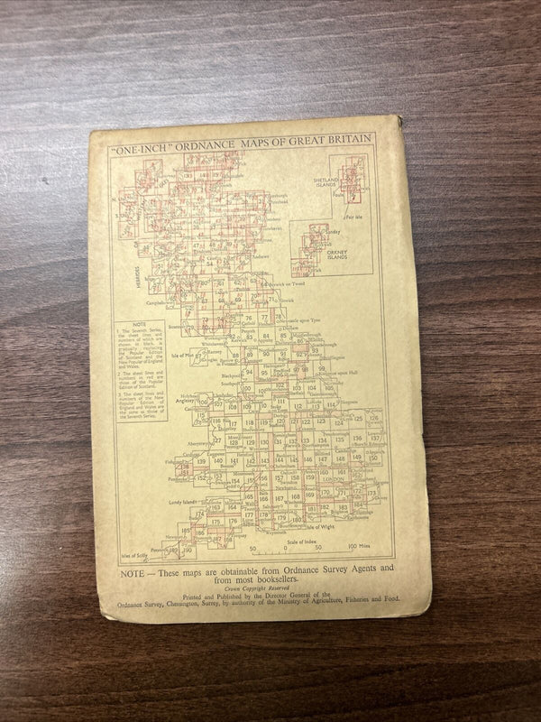 FISHGUARD Ordnance Survey Map 7th Series No 138 1952 Haverfordwest Ramsey Island