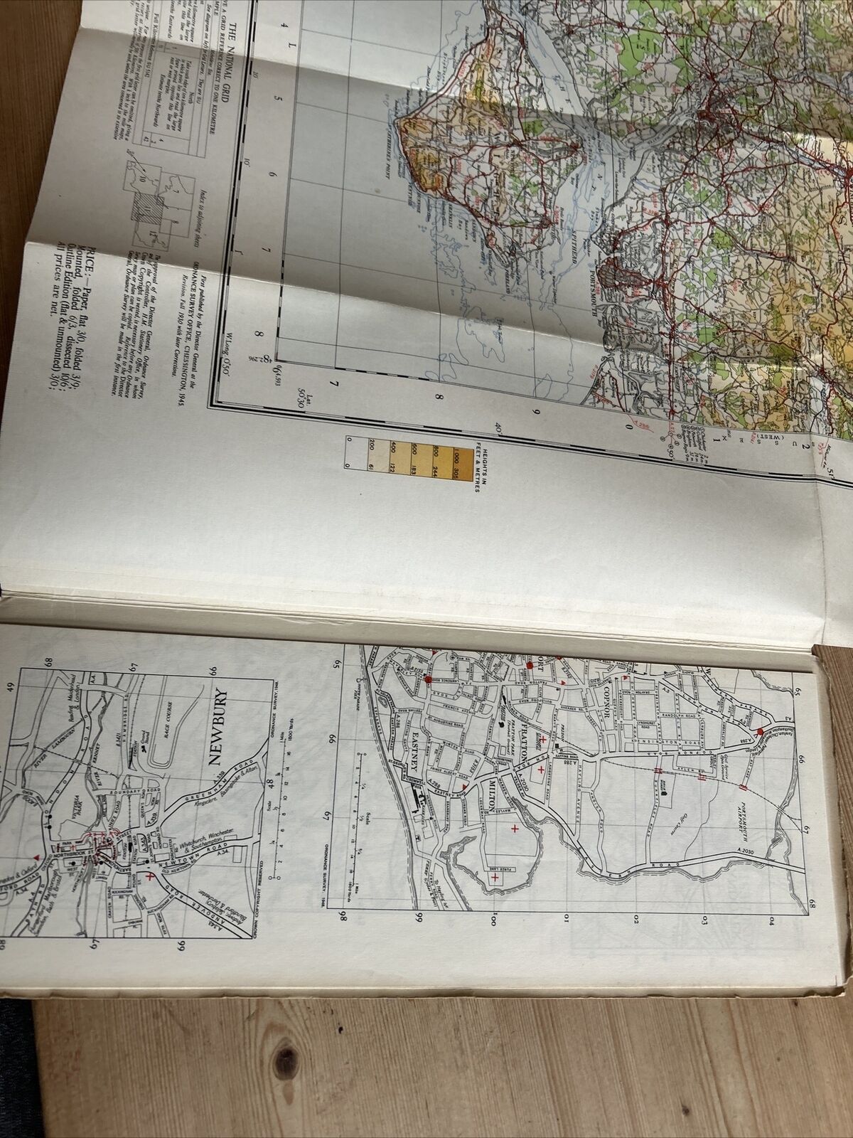 ENGLAND SOUTH Ordnance Survey CLOTH Sheet 11 Quarter Inch Map 4th Edition 1945