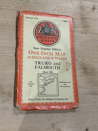 Truro Falmouth Cornwall Cloth 1946 6th Series Ordnance Survey One Inch Sheet 190