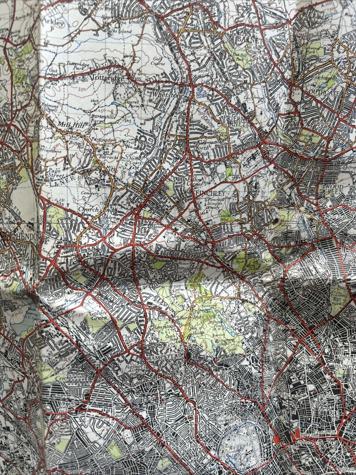 LONDON NORTH WEST Ordnance Survey Paper 1 Inch Map 1945 Sixth Edition Sheet 160