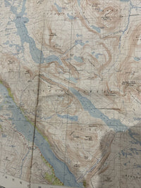 GAIRLOCH No 19 1958 CLOTH Seventh Series Ordnance Survey One Inch Map