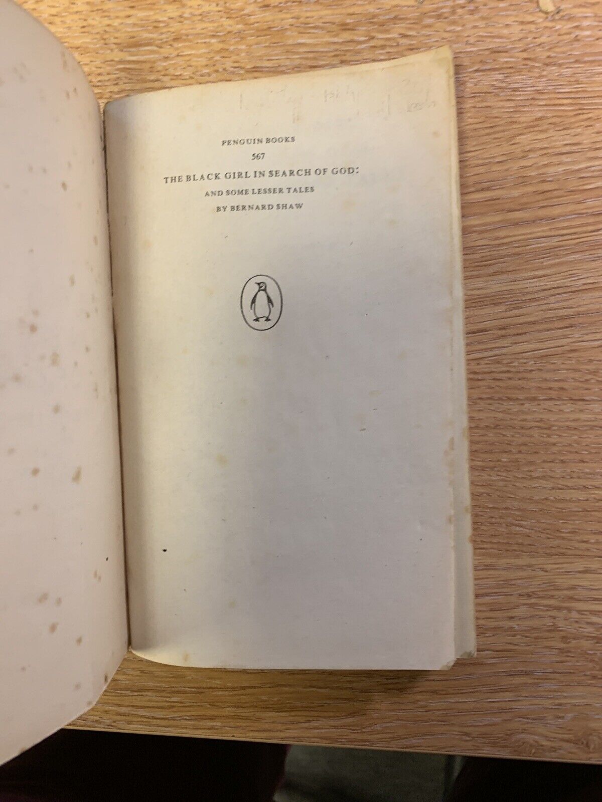 The Black Girl In Search Of God And Some Lesser Tales - Bernard Shaw - Penguin 