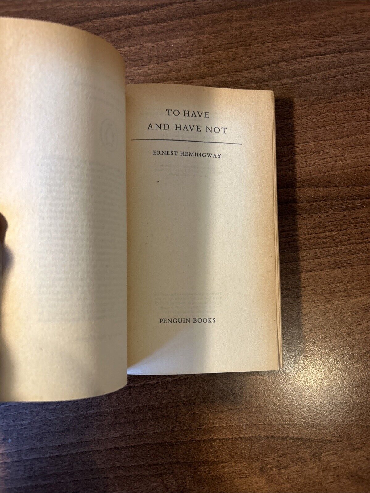 TO HAVE AND HAVE NOT Ernest Hemingway 1963 PENGUIN Modern Classics No 1065