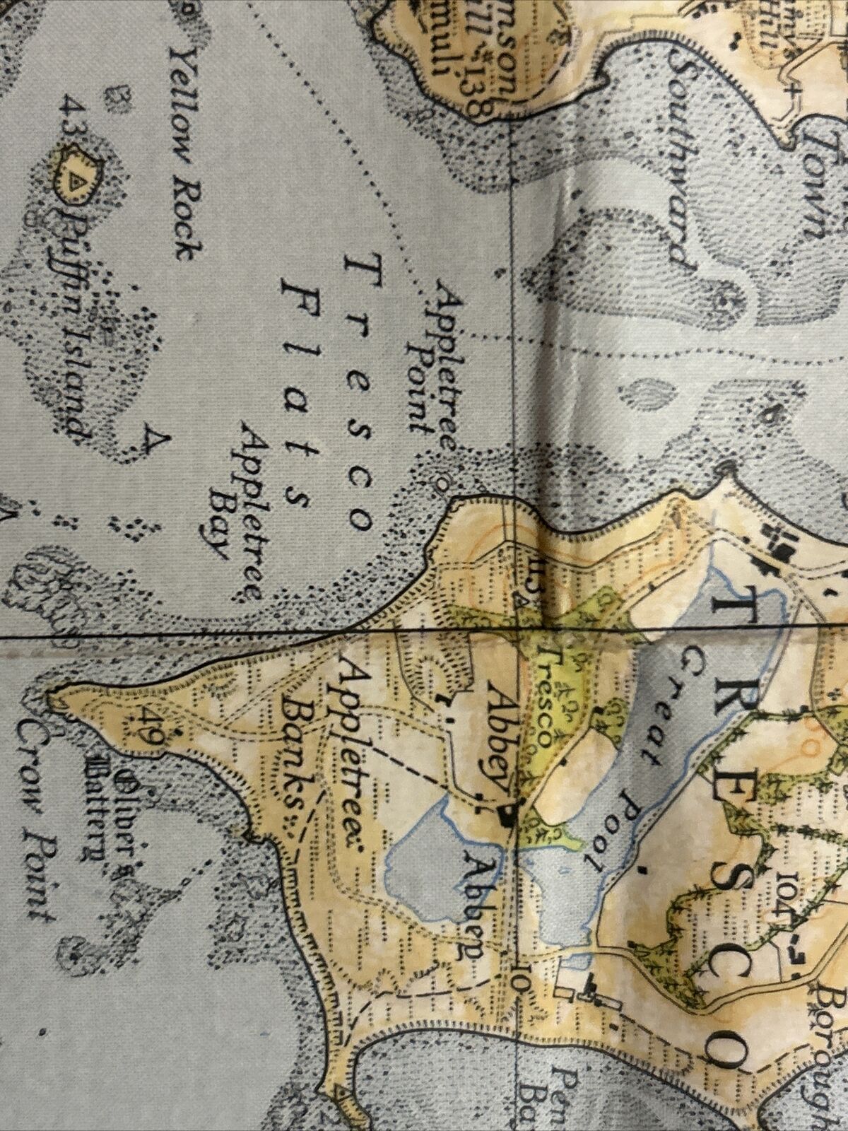 ISLES OF SCILLY Ordnance Survey Two Inch / Mile  National Grid Sheet 1933