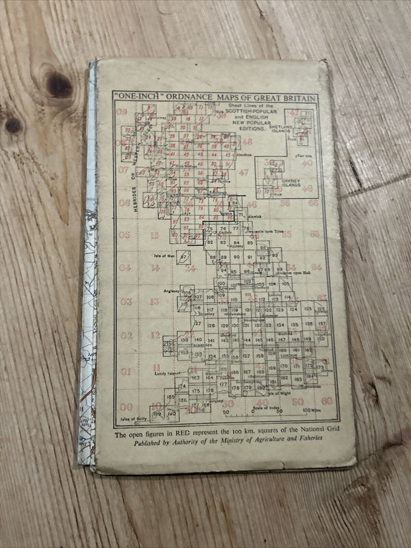 HASTINGS Ordnance Survey Paper Sixth Series 1940 Sheet 184 One Inch Rye Ashford