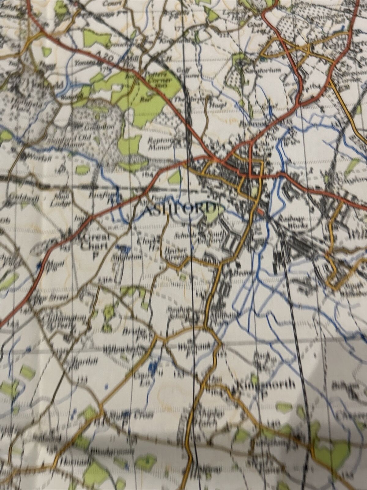 HASTINGS Ordnance Survey Paper Sixth Series 1940 Sheet 184 One Inch Rye Ashford