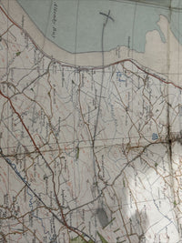 WORKINGTON & COCKERMOUTH Ordnance Survey Cloth One In Map 1925 Sheet 8 Markings