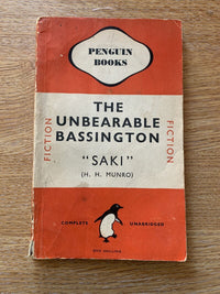 The Unbeatable Bassington - Saki HH Monro - Penguin Fiction 1947 No 545