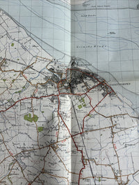 GRIMSBY Ordnance Survey Paper Map 1946 Sixth Series Sheet 105 Mablethorpe Louth