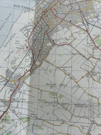 LIVERPOOL Ordnance Survey One Inch Map Sheet 100 Good Condition 1966 Wirral