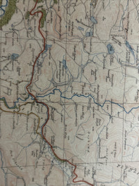 LLANIDLOES Ordnance Survey Paper One Inch Map 1922 Sheet 69 Contoured Caersws