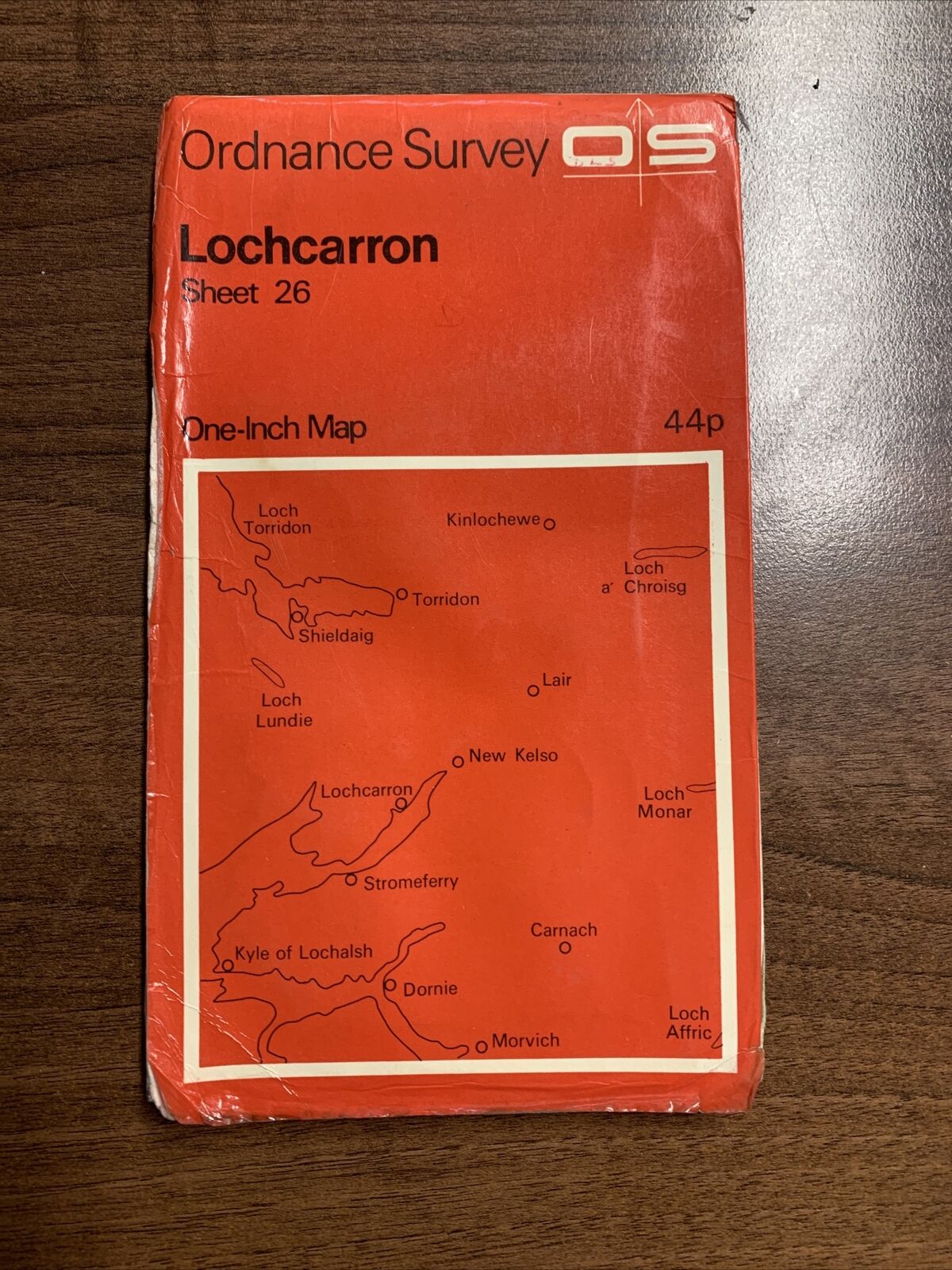 Lochcarron - Ordnance Survey Map One Inch 1957  Edition 1972 Print - Sheet 26