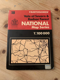 Vale Of Severn & Radnor Forest - Bartholomews National Map Series No 18 - 1975