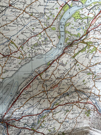 ANGLESEY - Ordnance Survey Cloth 6th Series 1-inch 1947 Sheet 106 Holyhead