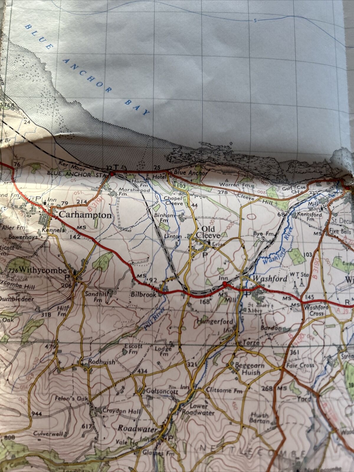 MINEHEAD Ordnance Survey Seventh Series Paper One In Map Sheet 164 1960 Bampton