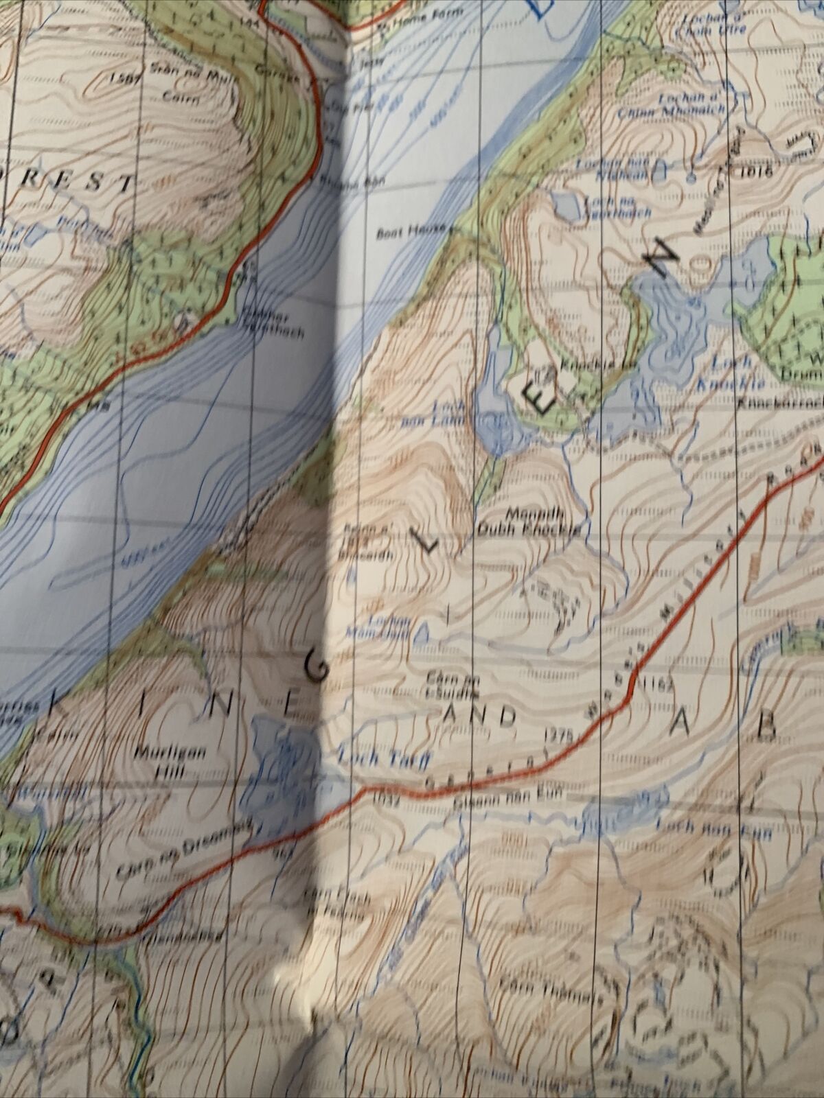 FORT AUGUSTUS Scotland Ordnance Survey One Inch Map 36 Good Condition 1954