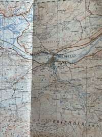 DOLGELAU Ordnance Survey 1:25000 First Series 1954 SH71 Brithdir