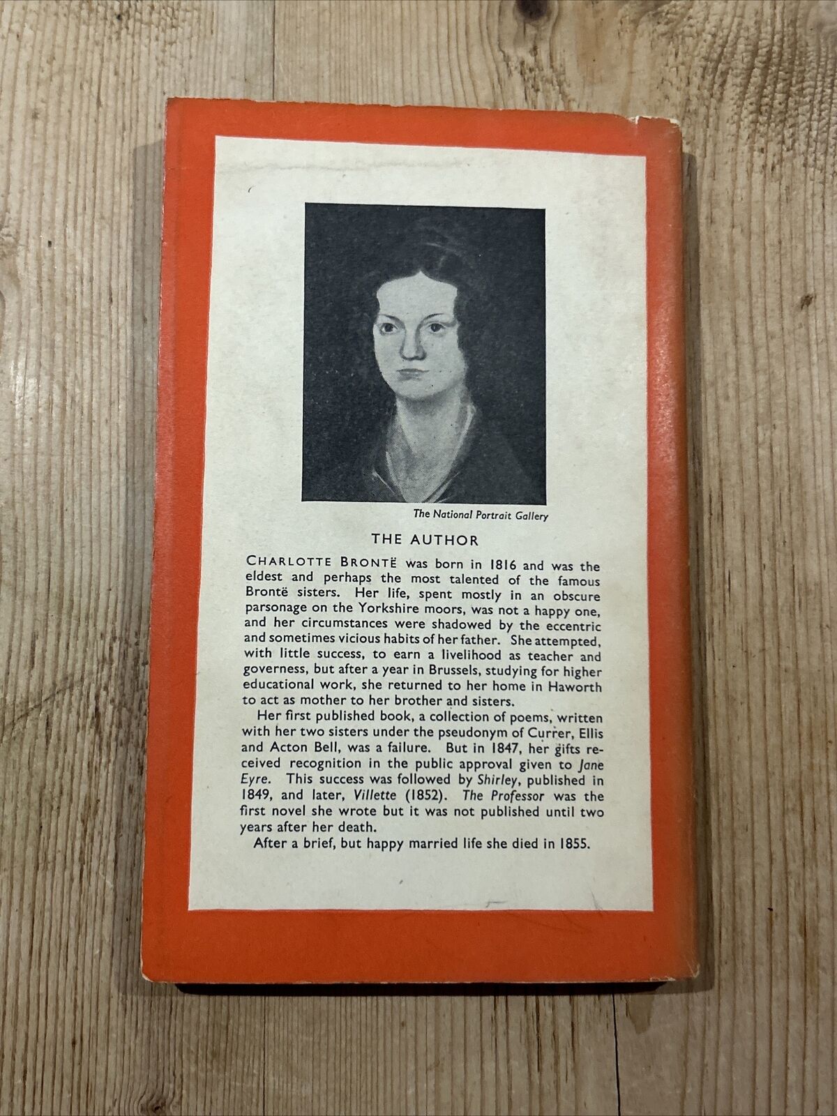 THE PROFESSOR - Charlotte Bronte - Penguin Paperback No 554 1948 First Edition