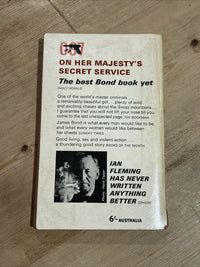 ON HER MAJESTY’S SECRET SERVICE James Bond By Ian Fleming Pan Books 1965 No X350