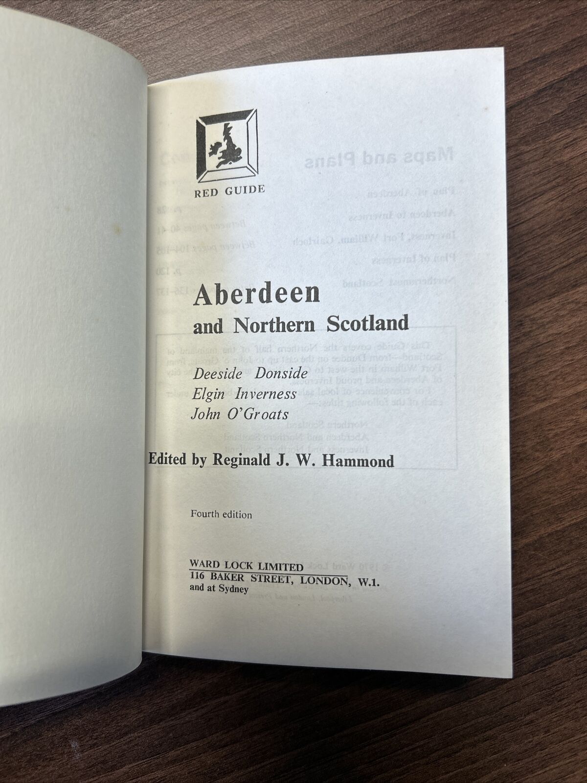 ABERDEEN Inverness Northern Scotland - Ward Locks Red Guide Book 1970