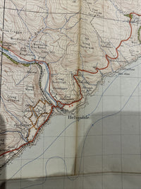 HELMSDALE Ordnance Survey One Inch Sheet 17 Popular Edition 1947 Dunbeath