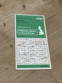 CORWEN Pathfinder Ordnance Survey SJ04/14 1:25000 1982 Glyndyfrdwy Druid