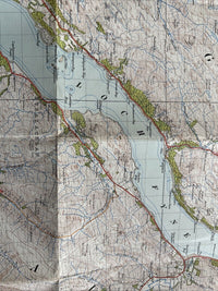 DUNOON & LOCH FYNE Ordnance Survey CLOTH One Inch Sheet 65 Popular Edition 1946